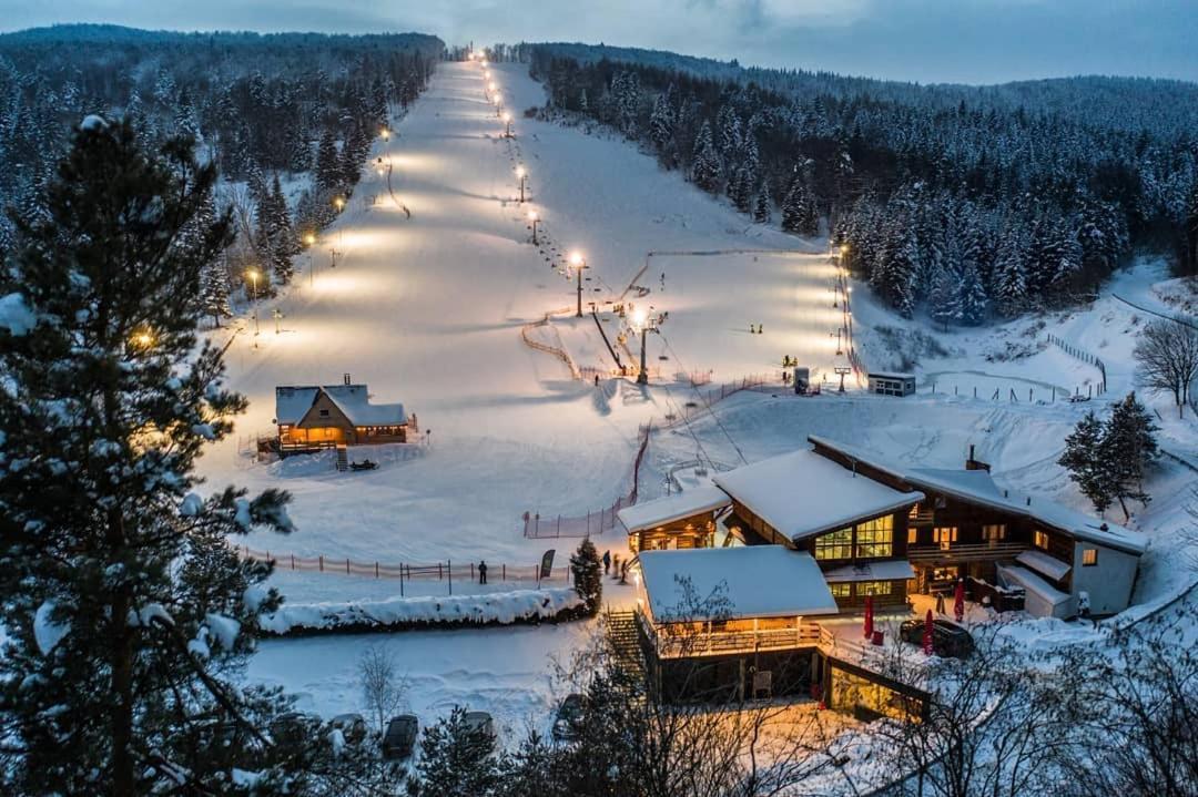 Pensjonat Laworta Ski Ustrzyki Dolne Eksteriør billede